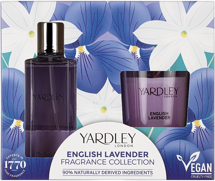 Yardley English Lavender Набір (edt/50ml + candle/120g) - фото N1