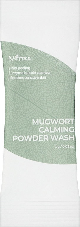 Ензимна пудра для вмивання з екстрактом полину - IsNtree Mugwort Powder Wash, 25x1g - фото N2