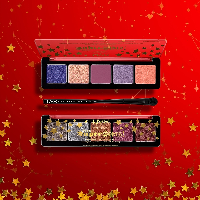 NYX Professional Makeup Gimme Superstars! Палетка теней для век и пигментов для лица - фото N6