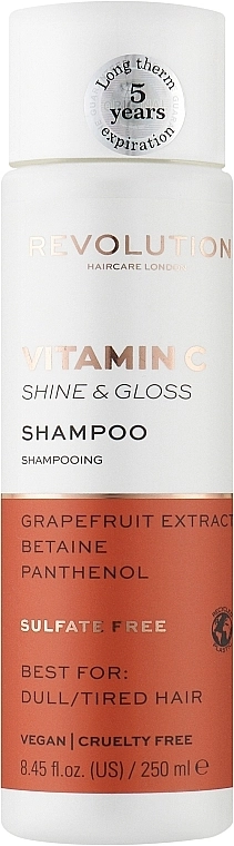 Revolution Haircare Шампунь для тьмяного волосся Makeup Revolution Vitamin C Shine & Gloss Shampoo - фото N1