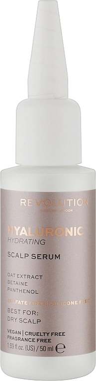 Revolution Haircare Зволожувальна сироватка з гіалуроновою кислотою Makeup Revolution Hyaluronic Acid Hydrating Scalp Serum - фото N1
