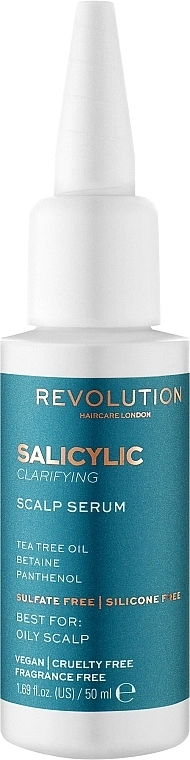 Revolution Haircare Сироватка з саліциловою кислотою для жирної шкіри голови Makeup Revolution Salicylic Acid Clarifying Scalp Serum - фото N1