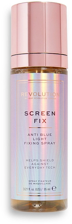 Makeup Revolution Protect Screen Fix Anti Blue Light Fixing Spray Фіксувальний спрей - фото N2