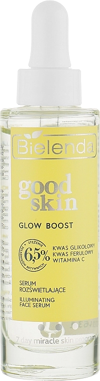 Освітлююча сироватка з гліколевою кислотою - Bielenda Good Skin Glow Boost Illuminating Face Serum, 30 г - фото N1