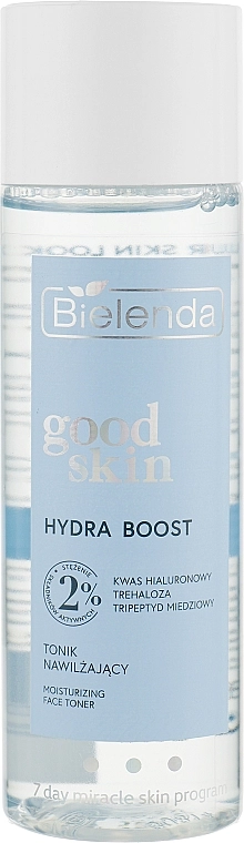 Увлажняющий тоник с гиалуроновой кислотой - Bielenda Good Skin Hydra Boost Moisturizing Face Toner, 200 мл - фото N1