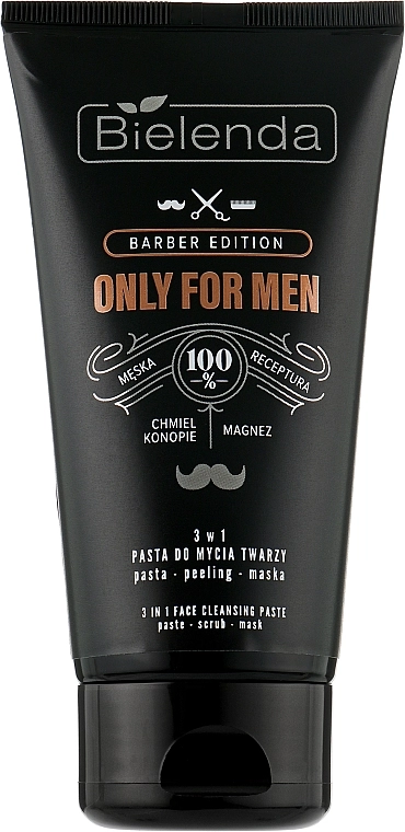 Bielenda Пілінг-маска для обличчя Only For Man 3in1 Face Wash Paste - фото N1