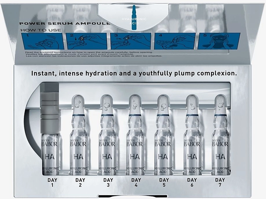 Babor Ампули з гіалуроновою кислотою Doctor Power Serum Ampoules Hyaluronic Acid - фото N3