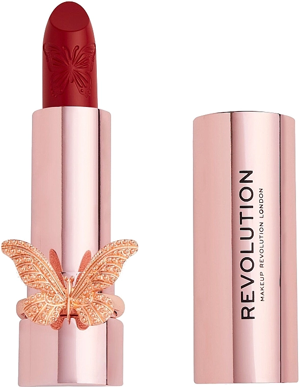 Makeup Revolution Precious Glamour Butterfly Velvet Lipstick Помада для губ - фото N1