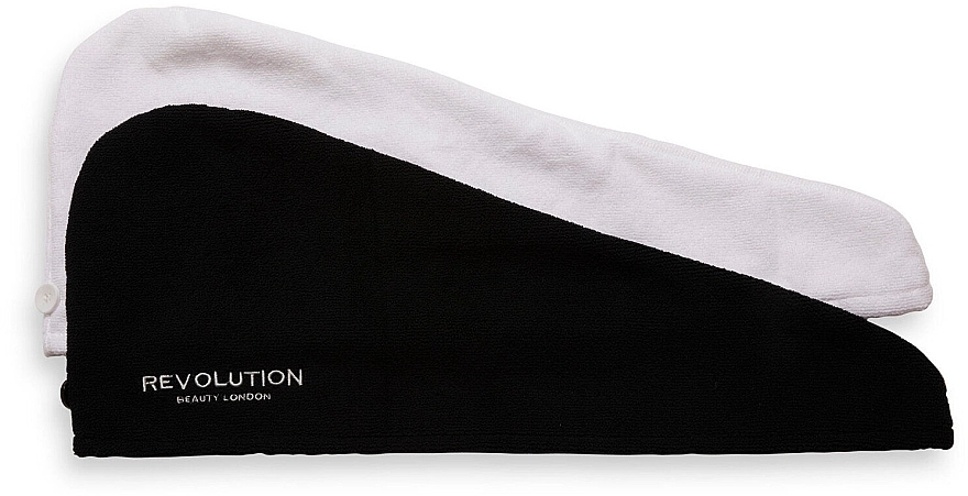 Revolution Haircare Обгортання для волосся, біле й чорне Microfibre Hair Wrap Black & White - фото N1