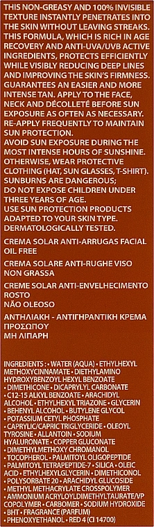 Academie Солнцезащитный регенерирующий крем SPF 20+ Bronzecran Face Age Recovery Sunscreen Cream - фото N3