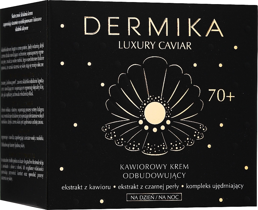 Dermika Відновлювальний денний і нічний крем для обличчя Luxury Caviar 70+ - фото N2