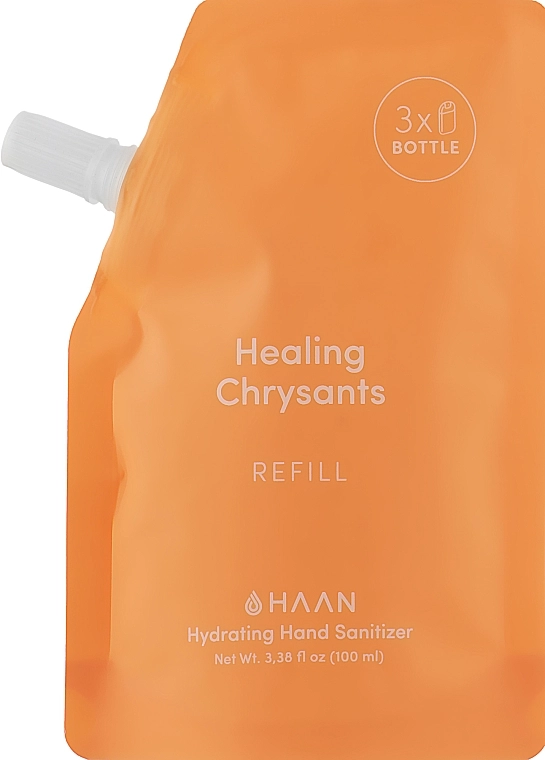 HAAN Антисептик для рук "Целебные хризантемы" Hydrating Hand Sanitizer Healing Chrysants (сменный блок) - фото N1