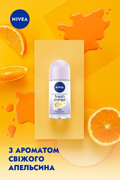 Nivea Дезодорант-антиперспирант шариковый "Свежий апельсин" Anti-transpirant Fresh Orange - фото N5