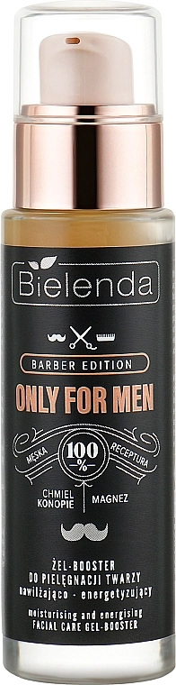Bielenda Увлажняющий и тонизирующий гель-бустер Barber Edition Only For Men Booster - фото N1