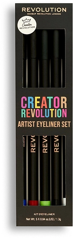 Makeup Revolution Creator Revolution Artist Kohl Eyeliner Set (eyeliner/5x1.3g) Набір - фото N4