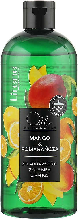 Lirene Гель для душу з олією манго "Манго й апельсин" Shower Oil Mango & Orange Shower Gel - фото N1