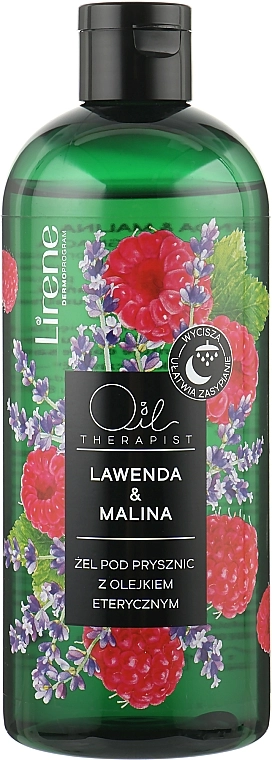 Lirene Гель для душу з олією лаванди "Лаванда та малина" Shower Oil Lavender & Raspberry Shower Gel - фото N1