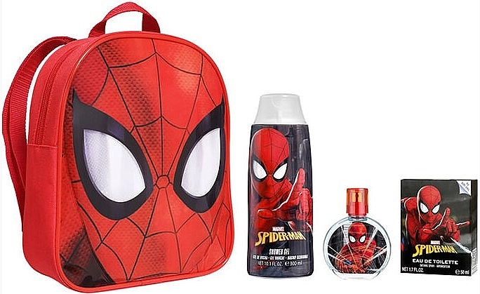 Air-Val International Marvel Spiderman Набор (edt/50ml + sh/gel/300ml + bag/1pcs) - фото N1