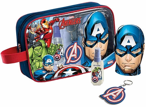 Air-Val International Marvel The Avengers Набор (edt/90ml + sh/gel/300ml + bag + acc) - фото N1