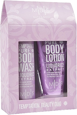 Mades Cosmetics Набір "Спокушання чистотою" M|D|S Baty & Body Temptation (b/wash/200ml + b/milk/150ml) - фото N1