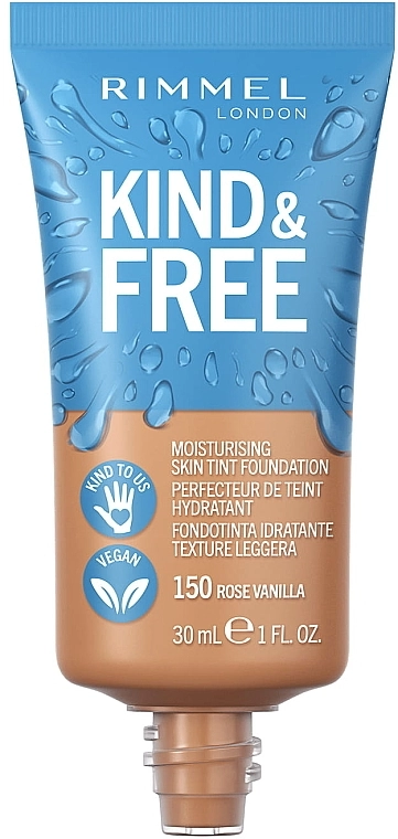 Rimmel Kind and Free Skin Tint Moisturising Foundation Тональная основа - фото N3