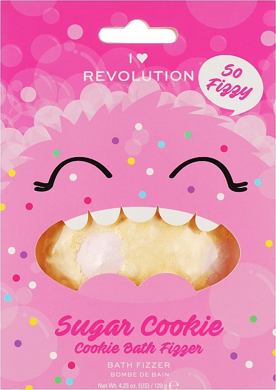 I Heart Revolution Бомбочка для ванної "Цукрове печиво" Sugar Cookie Cookie Bath Fizzer - фото N1