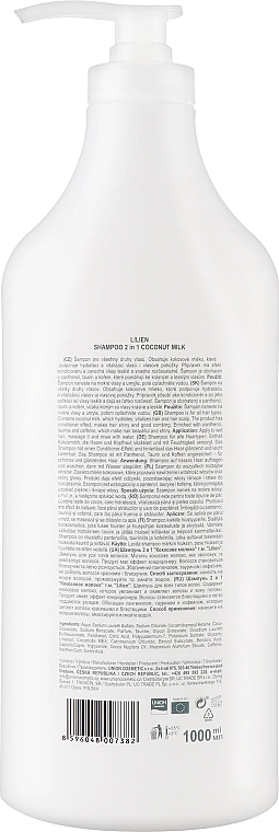 Lilien Шампунь для всіх типів волосся Coconut Milk 2v1 Shampoo - фото N4