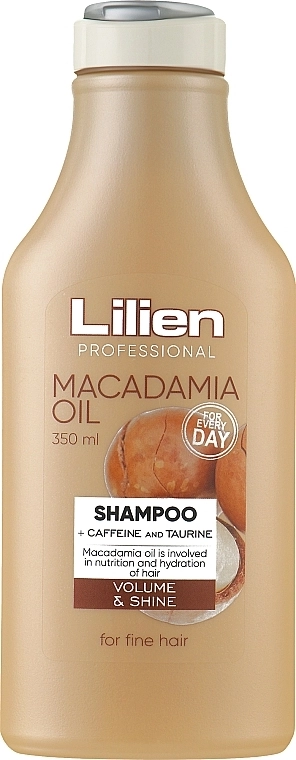 Lilien Шампунь для тонкого волосся Macadamia Oil Shampoo - фото N1