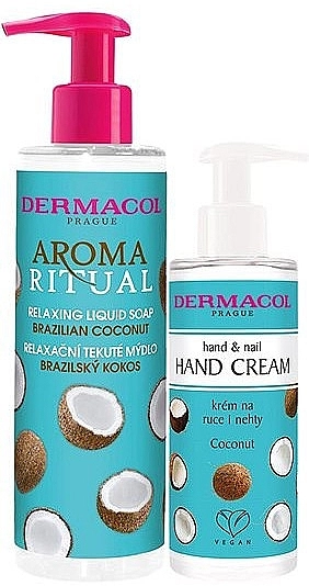 Dermacol Набор Aroma Ritual Brazilian Coconut (h/cr/150ml + soap/250ml) - фото N1