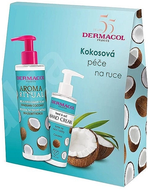 Dermacol Набор Aroma Ritual Brazilian Coconut (h/cr/150ml + soap/250ml) - фото N2