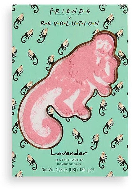 Makeup Revolution Бомбочка для ванної X Friends Lavender Monkey Bath Fizzer - фото N1