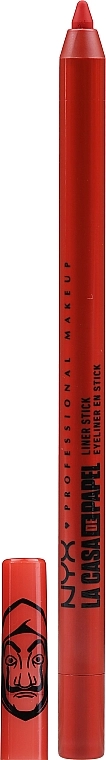 NYX Professional Makeup La Casa De Papel Liner Stick Водостойкий карандаш для век и тела - фото N3