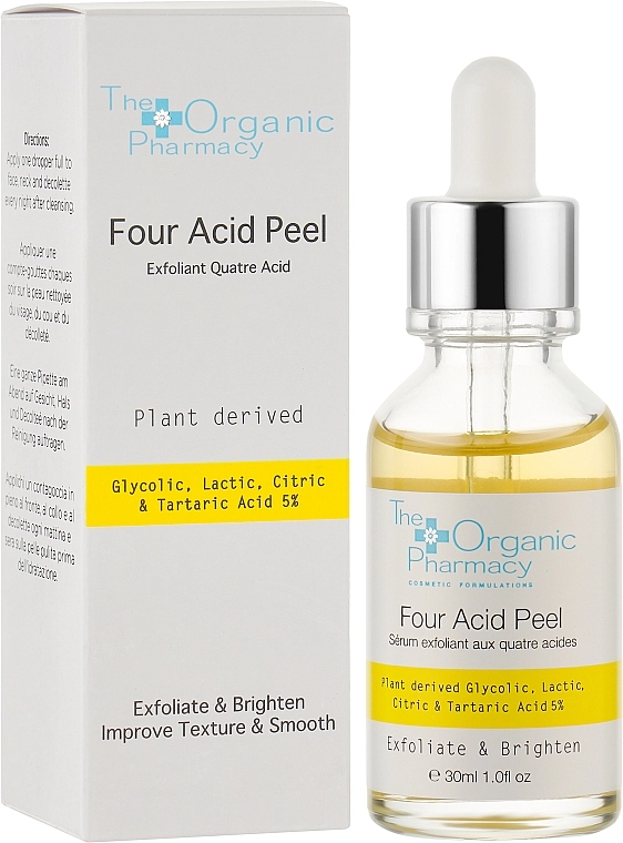 The Organic Pharmacy Сироватка-пілінг для обличчя "Чотири кислоти" Four Acid Peel - фото N2