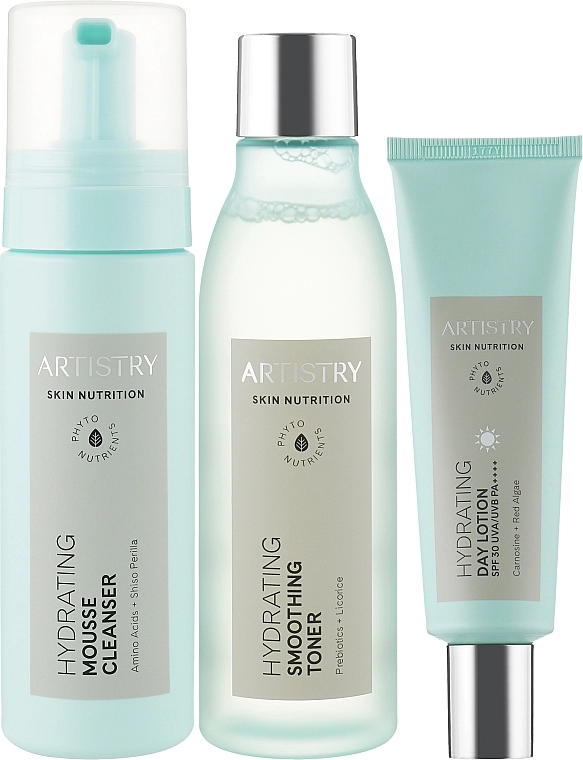 Amway Набір "Зволоження. Денний догляд" Artistry Skin Nutrition(foam/145ml+ton/200ml+lot/50ml) - фото N1