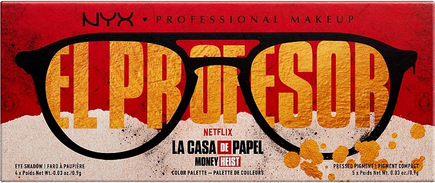 NYX Professional Makeup La Casa De Papel Палетка теней и пигментов для век и лица - фото N3