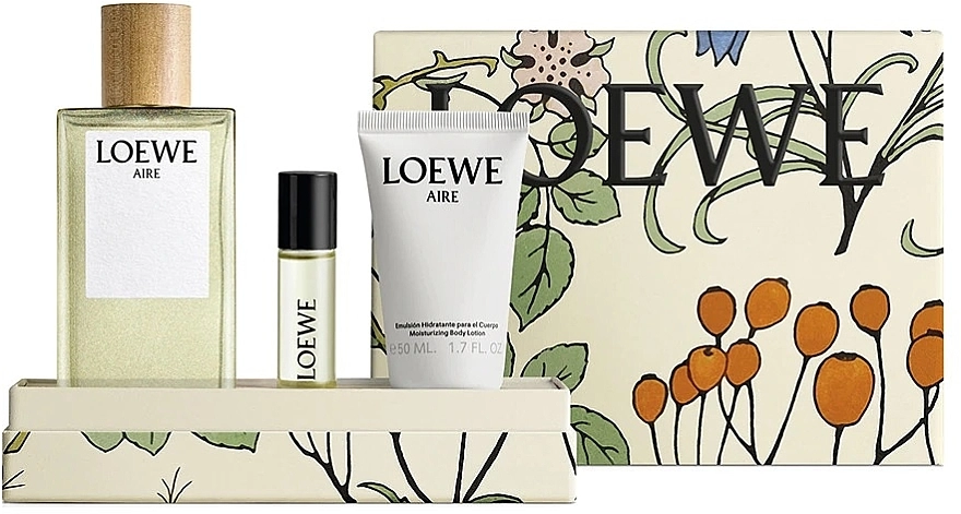 Loewe Aire Набор (edt/100ml + b/lot/50ml + edt/10ml) - фото N1