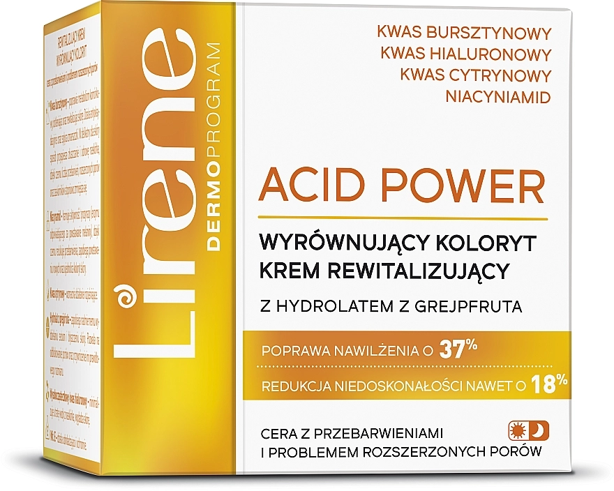 Lirene Восстанавливающий крем для лица с янтарной кислотой Acid Power - фото N1