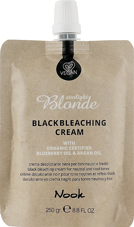 Nook Обесцвечивающий крем "Черный" The Service Color Black Bleacjing Cream - фото N1