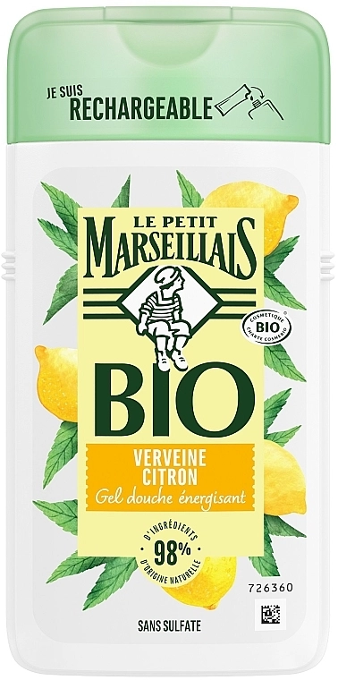 Le Petit Marseillais Гель для душу "Вербена і лимон", біо - фото N1