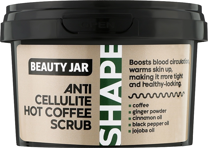 Beauty Jar Антицелюлітний скраб для тіла Shape Anti-Cellulite Hot Coffee Scrub - фото N1