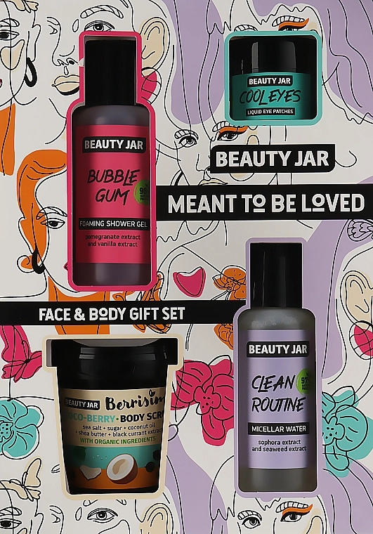 Beauty Jar Набір, 4 продукти Meant To Be Loved Face Body Gift Set - фото N1