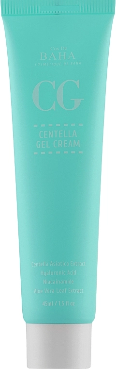Відновлюючий заспокійливий крем з центеллою - Cos De Baha CG Centella Gel Cream, 45 мл - фото N1