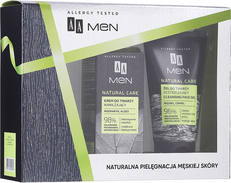 AA Набор Men Natural Care (cr/50ml + f/gel/150ml) - фото N1