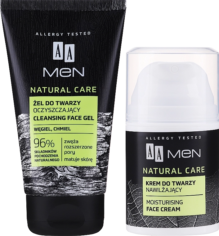 AA Набор Men Natural Care (cr/50ml + f/gel/150ml) - фото N2