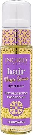 Ingrid Cosmetics Сыворотка термозащитная для волос с маслом авокадо Vegan Hair Serum Avocado Oil - фото N2