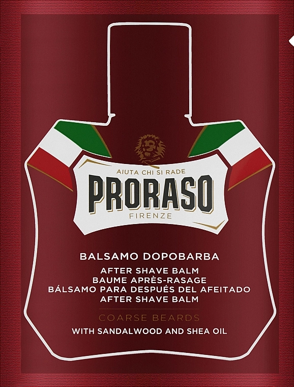 Proraso Бальзам після гоління After Shave Balm Coarse Beards Sandalwood And Shea Oil (пробник) - фото N1