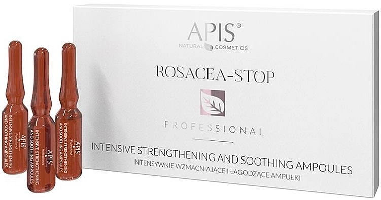 APIS Professional Интенсивно укрепляющие и успокаивающие ампулы Rosacea-Stop Intensive Strengthening And Soothing Ampoules - фото N1