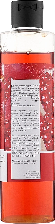 Cosmofarma Шампунь для волосся з екстрактом граната Antiox Pomegranate Extract Shampoo - фото N2
