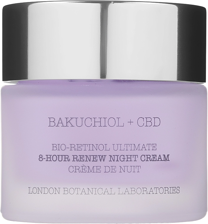 London Botanical Laboratories Крем для лица ночной Bakuchiol + CBD Bio-Retinol Ultimate 8-Hour Renew Night Cream - фото N1