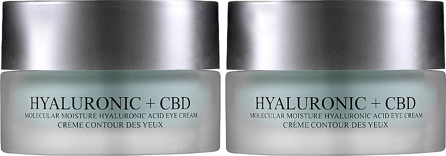 London Botanical Laboratories Набір Hyaluronic acid+CBD Molecular Moisture Surge Eye Cream (cr/20ml + cr/20ml) - фото N1